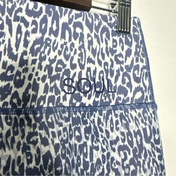 Soul By Soulcycle Lavender Leopard Ombre Leggings Size M - Picture 7 of 10